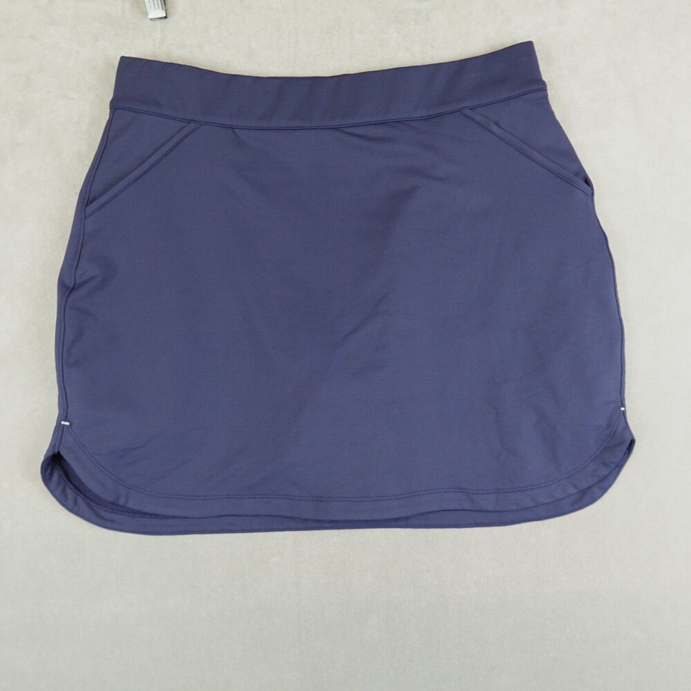Peter Millar Skort Women Large 16" Stretch Golf Pickleball Tennis Navy Skirt